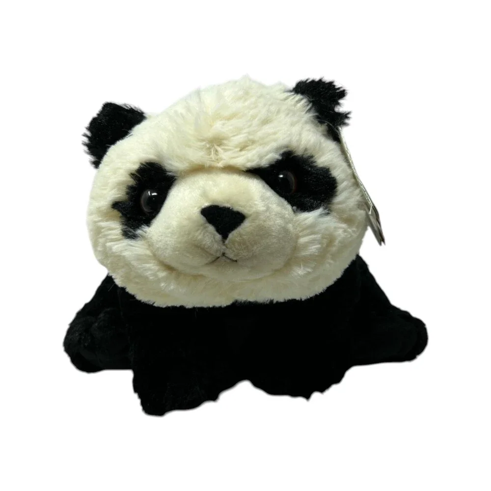 Wild Republic Panda Bear Unisex Size 10 In Black White Colorblock Kidcore Cuddle